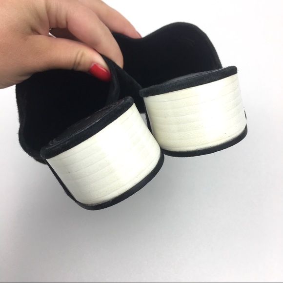 Mercedes Castillo mule black suede leather wedge - Picture 5 of 9